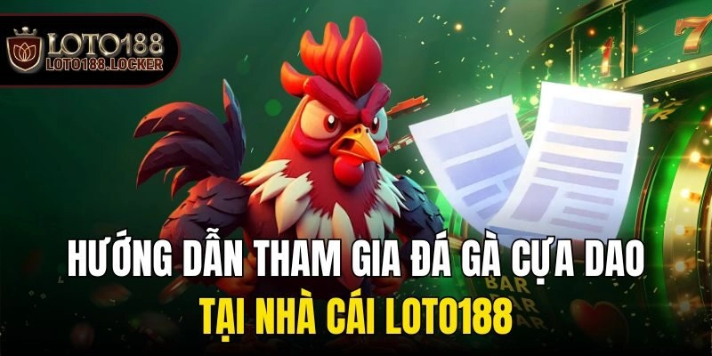 Hướng dẫn tham gia đá gà cựa dao tại nhà cái Loto188